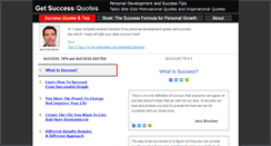Desktop Screenshot of getsuccessquotes.com