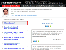 Tablet Screenshot of getsuccessquotes.com